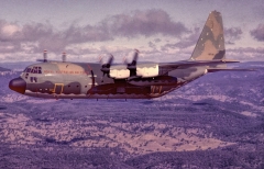 C130H, A97-001, shortly after delivery and in its original paint scheme.